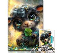 1000 Piece Jigsaw Fantasy Sheep Puzzles for Adults And Teenagers,Stress Reliever Difficult Challenge Enhance Love between Couples 50x75cm