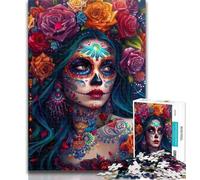 1000 Piece Jigsaw Fantasy Skeleton 1000 Piece Jigsaw Puzzle for Adults Teens,Toys Educational Games Stress Relieving Artists Collection, Fine Art 50x75cm