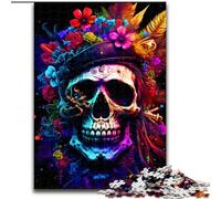 1000 Piece Jigsaw Fantasy Skull Jigsaw Puzzles for Adults, 1000 Piece Challenging Brain Teaser for Teenager, Family Game Night Fun size 38x26cm