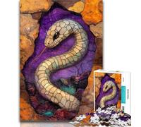 1000 Piece Jigsaw Fantasy Snake 1000 Piece Jigsaw Puzzles for Adults & Teens,Educational Game Challenge Toy for Women And Men 50x75cm
