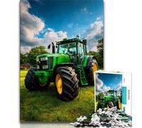 1000 Piece Jigsaw Farm Implement Tractor 1000 Piece Jigsaw Puzzle for Adults Teens,Toys Educational Games Stress Relieving Artists Collection, Fine Art (26x38cm)