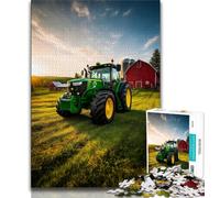 1000 Piece Jigsaw Farm Implement Tractor 1000 Piece Jigsaw Puzzles for Teenagers Gifts,Enhance Love between Couples for Age 14 (50x75cm)