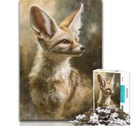 1000 Piece Jigsaw Fennec Fox Jigsaws Puzzles 1000 Pieces for Teenagers Gifts,Educational Games Home Decoration Deal As Gifts for The Whole Family 50x75cm