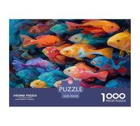 1000 Piece Jigsaw - Fisch Lucky Koi, Learning Educational Games, Unique Home Decor, for Women Gifts for Men 70x50cm/1000pcs