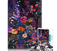 1000 Piece Jigsaw Flower Collage Puzzles for Adults And Teenagers,Decompressing Intellectual Educational Toy Secret Santa Gifts 26x38cm