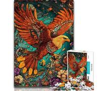 1000 Piece Jigsaw Flower Eagle Adult Jigsaw Puzzles 1000,Toys Educational Games Stress Relieving Great Gifts And Toys (26x38cm)