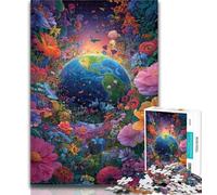 1000 Piece Jigsaw Flower Earth 1000 Pieces Jigsaw Puzzles For Teens And Adults,Toys Educational Games Stress Relieving Enhance Love between Couples 26x38cm