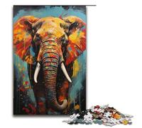 1000 Piece Jigsaw for Adults African Elephant Jigsaw Puzzle for Kids Paper Puzzle Educational Game for Adult 1000 PCS(38x26cm)
