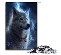 1000 Piece Jigsaw for Adults Animal Nebula Wolf Wooden Puzzles Adults Educational Game Challenge Toy 1000 PCS(75x50cm)