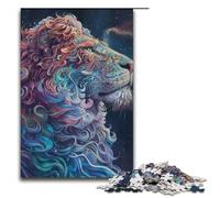 1000 Piece Jigsaw for Adults Art Lions Paper Puzzles Adults Educational Game Challenge Toy 1000 PCS(38x26cm)