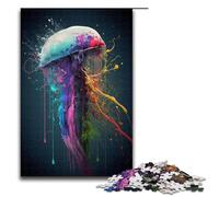 1000 Piece Jigsaw for Adults Art Mushroom Wooden Puzzles Adults Educational Game Challenge Toy 1000 PCS(75x50cm)