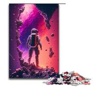 1000 Piece Jigsaw for Adults Astronaut Standing Atomic Educational Puzzle Educational Game for Birthday Chrismas 75x50cm