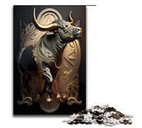 1000 Piece Jigsaw for Adults Bear Golden Art DecoPuzzle GamePerfect Decoration for Teens Age 14 Years Up 75x50cm