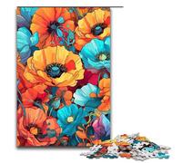 1000 Piece Jigsaw for Adults California_Poppy Wooden Puzzles Adults Educational Game Challenge Toy 1000 PCS(75x50cm)