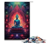 1000 Piece Jigsaw for Adults Colorful Buddha Statue Jigsaw Puzzle for Kids Wood Puzzle Educational Game for Adult 1000 PCS(75x50cm)