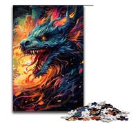 1000 Piece Jigsaw for Adults Colorful Chinese Dragon Educational Puzzle Educational Game for Birthday Chrismas 75x50cm