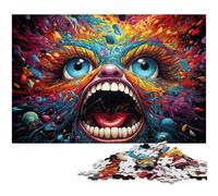 1000 Piece Jigsaw for Adults Colorful Psychedelic Miracles Happen Puzzle for Kids Paper Puzzle Educational Game for Adult 1000 PCS(38x26cm)