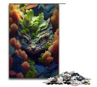 1000 Piece Jigsaw for Adults Dangerous Space Snake Jigsaw Puzzles for Adults Wood Puzzle Challenging Game 75x50cm