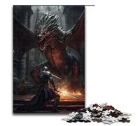 1000 Piece Jigsaw for Adults Dragon Dungeon Boss Wooden Puzzles Adults Educational Game Challenge Toy 75x50cm