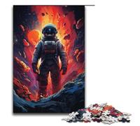 1000 Piece Jigsaw for Adults Drawing Adventurous Astronaut Wooden Puzzles Adults Educational Game Challenge Toy 1000 PCS(38x26cm)