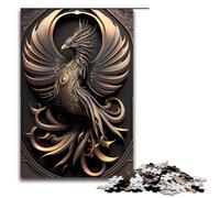 1000 Piece Jigsaw for Adults Eternal Flame Phoenix Jigsaw Puzzles for Adults Wood Puzzle Challenging Game 75x50cm