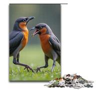 1000 Piece Jigsaw for Adults Fighting Birds Wooden Puzzles Adults Educational Game Challenge Toy 1000 PCS(38x26cm)