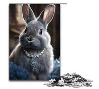 1000 Piece Jigsaw for Adults Fluffy Bunny Puzzle Hands on Game 75x50cm