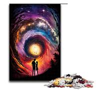1000 Piece Jigsaw for Adults Galactic Love Scenery Puzzle for Kids Wood Puzzle Educational Game for Adult 75x50cm
