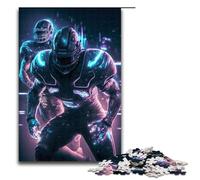 1000 Piece Jigsaw for Adults Glowing Quarterback Puzzle for Kids Wood Puzzle Educational Game for Adult 75x50cm