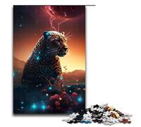 1000 Piece Jigsaw for Adults Jaguar on Mars Jigsaw Puzzles for Adults Wood Puzzle Challenging Game 75x50cm