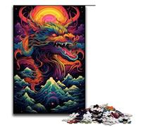 1000 Piece Jigsaw for Adults Jigsaw Chinese Dragon Puzzle Wall Decoration Stress Reliever 75x50cm