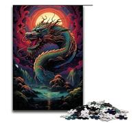 1000 Piece Jigsaw for Adults Jigsaw Chinese Dragon Puzzle Wall Decoration Stress Reliever 75x50cm