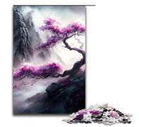 1000 Piece Jigsaw for Adults Jigsaw Japanese Cherry Blossoms Puzzle Wall Decoration Suitable for Desktop Decoration 75x50cm