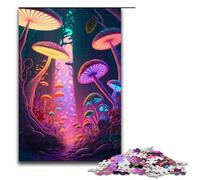 1000 Piece Jigsaw for Adults Jigsaw Mad Mushrooms Puzzle Wall Decoration Stress Reliever 75x50cm