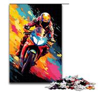 1000 Piece Jigsaw for Adults Jigsaw Motogp by SplattersLots of Coloured Clouds in The Sky Puzzle Wall Decoration Stress Reliever 75x50cm
