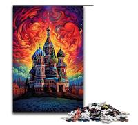 1000 Piece Jigsaw for Adults Jigsaw Russia Red Square Puzzle Wall Decoration Suitable for Desktop Decoration 75x50cm