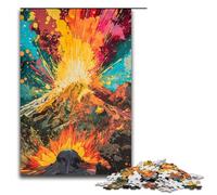 1000 Piece Jigsaw for Adults Jigsaw The Colorful Psychedelics of Mount St. Helens Puzzle Wall Decoration Suitable for Desktop Decoration 75x50cm