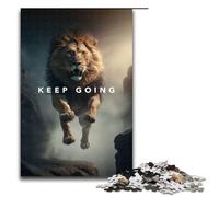 1000 Piece Jigsaw for Adults Keep Going Motivation Educational Puzzle Educational Game for Birthday Chrismas 75x50cm