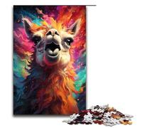 1000 Piece Jigsaw for Adults Llama_colorful Jigsaw Puzzle for Kids Wood Puzzle Educational Game for Adult 1000PCS(75x50cm)