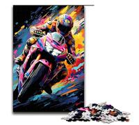 1000 Piece Jigsaw for Adults Motogp by SplattersLots of Coloured Clouds in The Sky Jigsaw Puzzles for Adults Wood Puzzle Challenging Game 75x50cm