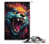 1000 Piece Jigsaw for Adults Mysterious Painting Beast Jigsaw Puzzles for Adults Wood Puzzle Challenging Game 1000 PCS(38x26cm)