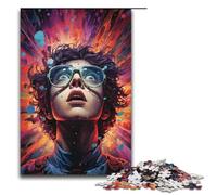 1000 Piece Jigsaw for Adults Painting Colorful Villain Paper Puzzles Adults Educational Game Challenge Toy 1000 PCS(38x26cm)