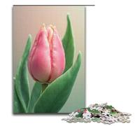 1000 Piece Jigsaw for Adults Pink Peach And Green Willow Wooden Puzzles Adults Educational Game Challenge Toy 1000 PCS(38x26cm)