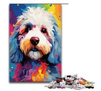 1000 Piece Jigsaw for Adults Poodle by of Thick Coloured Clouds in The Sky Puzzle Game Perfect Decoration for Teens Age 14 Years Up 75x50cm