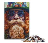 1000 Piece Jigsaw for Adults Psychedelic Leprechaun Jigsaw Puzzle for Kids Paper Puzzle Educational Game for Adult 1000 PCS(38x26cm)
