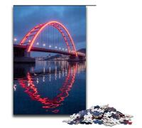 1000 Piece Jigsaw for Adults Rainbow Bridge Jigsaw Puzzles for Adults Wood Puzzle Challenging Game 1000 PCS(75x50cm)