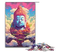 1000 Piece Jigsaw for Adults Robot Buddha by of Thick Coloured Clour Puzzle for Kids Wood Puzzle Educational Game for Adult 75x50cm
