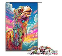 1000 Piece Jigsaw for Adults Robot Camel by of Thick Coloured Cloud Puzzle Hands on Game 75x50cm