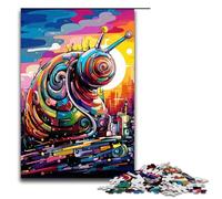 1000 Piece Jigsaw for Adults Robot Snail by SplattersLots of Thick Coloured Cloud Puzzle for Kids Wood Puzzle Educational Game for Adult 1000 PCS