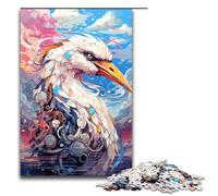 1000 Piece Jigsaw for Adults Robot Swan by SplattersLots of Thick Coloured Clouds Puzzle for Kids Wood Puzzle Educational Game for Adult 1000 PCS